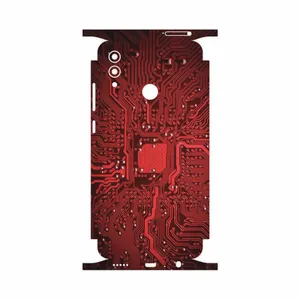 MAHOOT Red Printed Circuit Board-FullSkin Cover Sticker for Honor 10 Lite
