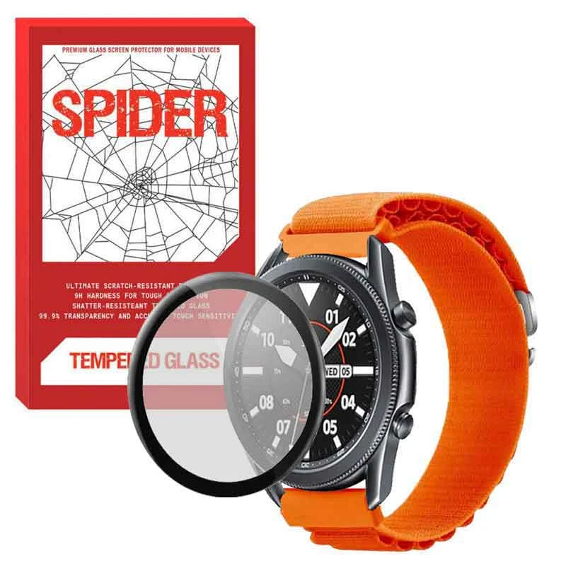 بند اسپایدر مدل LOOP ALPINE مناسب برای ساعت هوشمند سامسونگ Galaxy Watch 3 45 mm به همراه محافظ صفحه نمایش