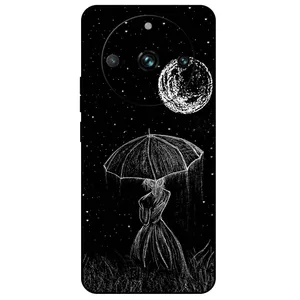 Megafone Girl and Moon 1369 Cover For Realme 11 Pro / 11 Pro Plus