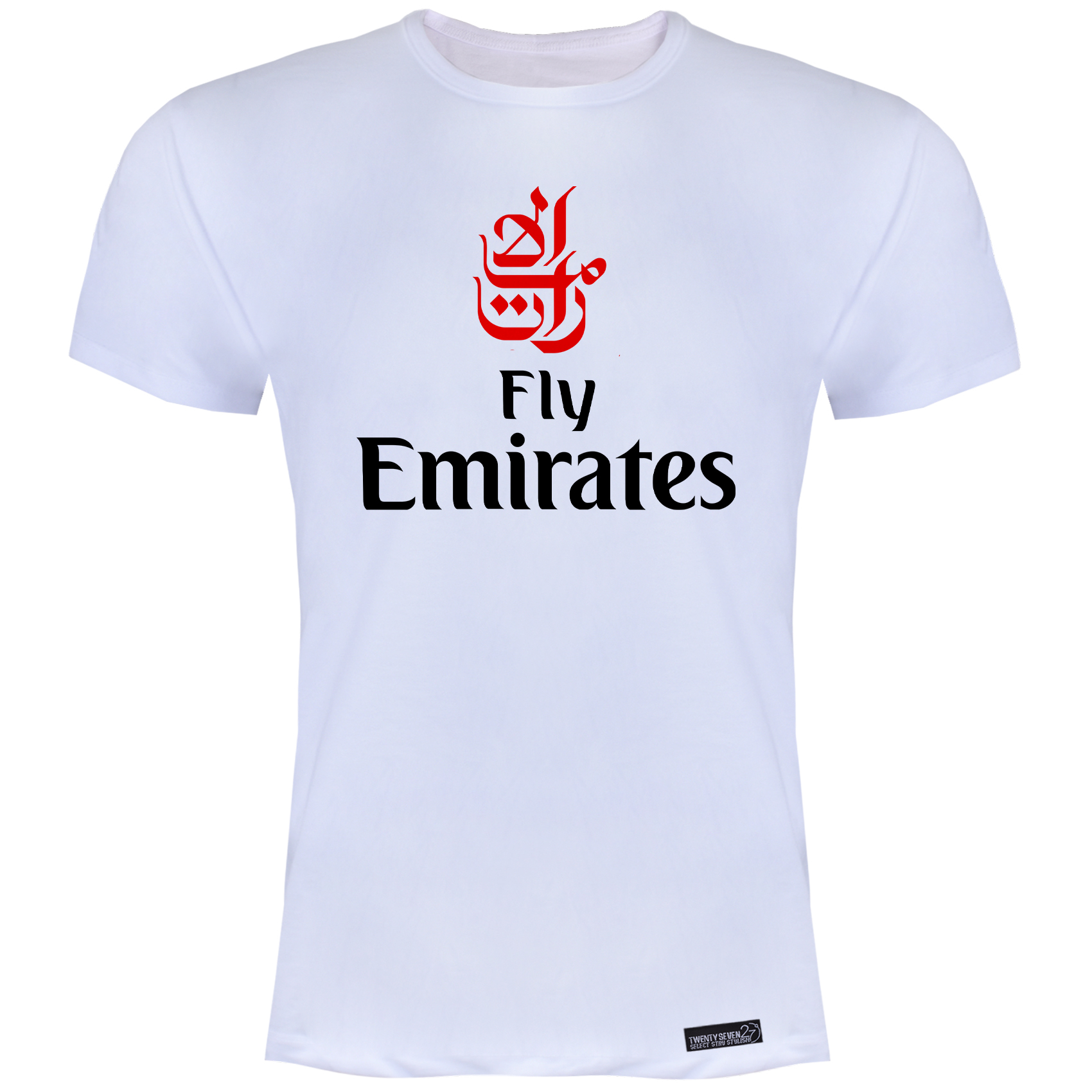 تی شرت آستین کوتاه مردانه 27 مدل Fly Emirates کد MH90