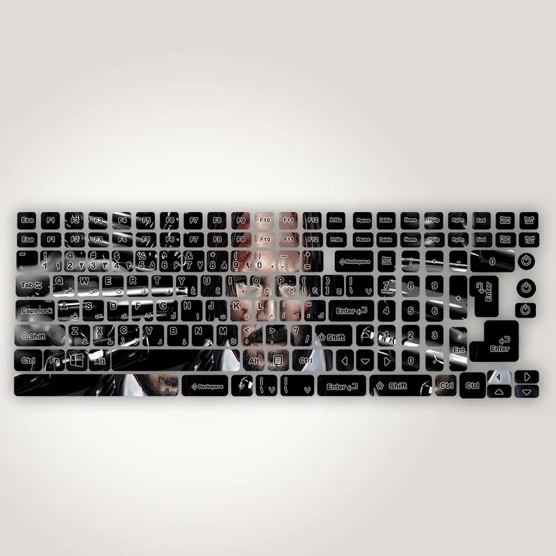 برچسب حروف فارسی کیبورد مدل john wick art کد K-342 