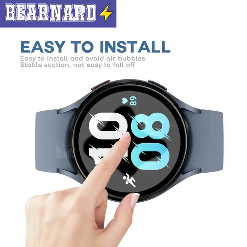 محافظ صفحه نمایش شیشه‌ای برنارد مدل SH-BR مناسب برای ساعت هوشمند سامسونگ Galaxy Watch 5 Pro بسته سه عددی