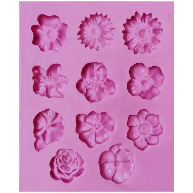 قالب مالد فوندانت مدل گل کد 11
