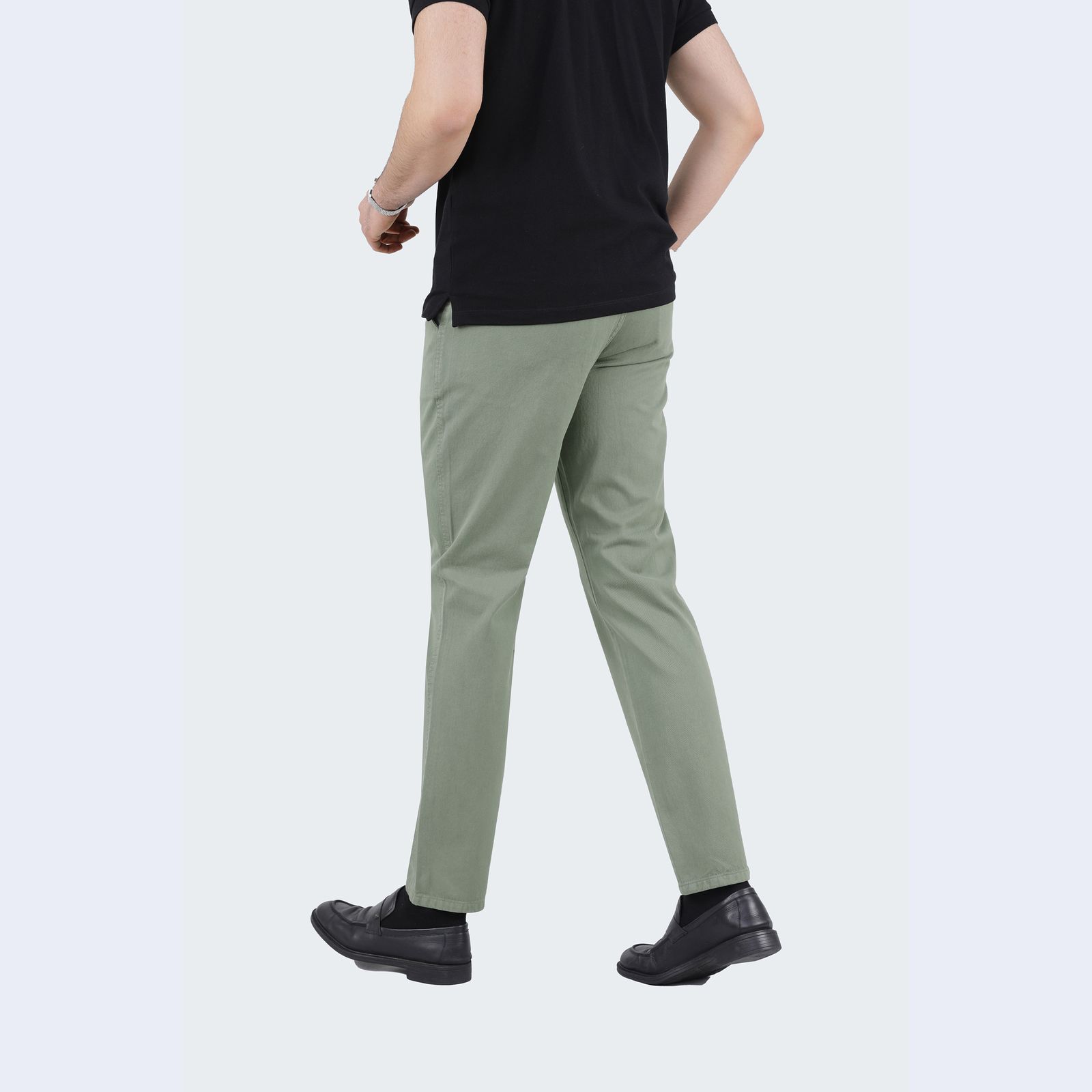 شلوار مردانه پاتن جامه مدل کتان کد 101221020006377 رنگ سبز روشن -  - 4
