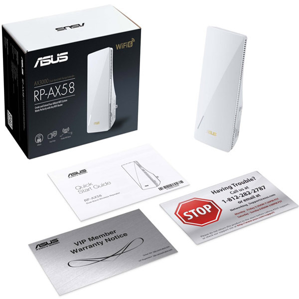 توسعه دهنده و تقویت کننده بی‌سیم ایسوس مدل RP-AX58 WIFI 6