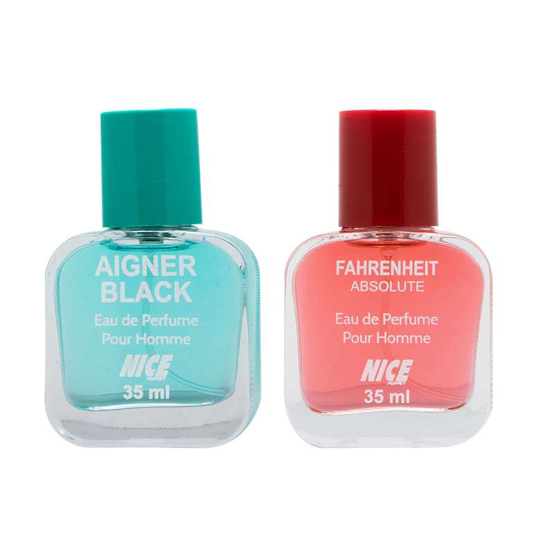 عطر جیبی نایس پاپت مدل Fahrenheit حجم 35 میلی لیتر به همراه عطر جیبی مردانه نایس پاپت مدل Aigner Black حجم 35 میلی لیتر
