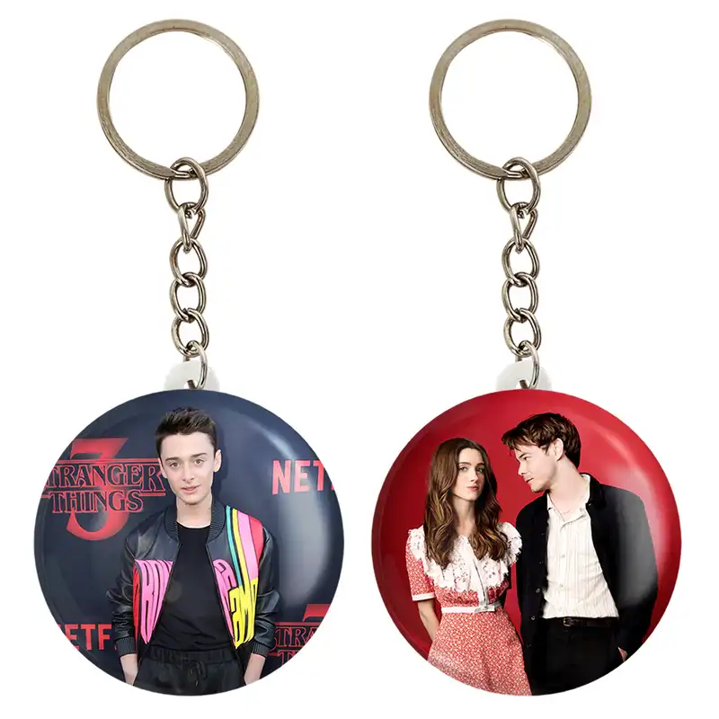 جاکلیدی خندالو مدل نوآه و چارلی و ناتالیا سریال استرنجر تینگز Stranger Things کد 1931519318 مجموعه 2 عددی