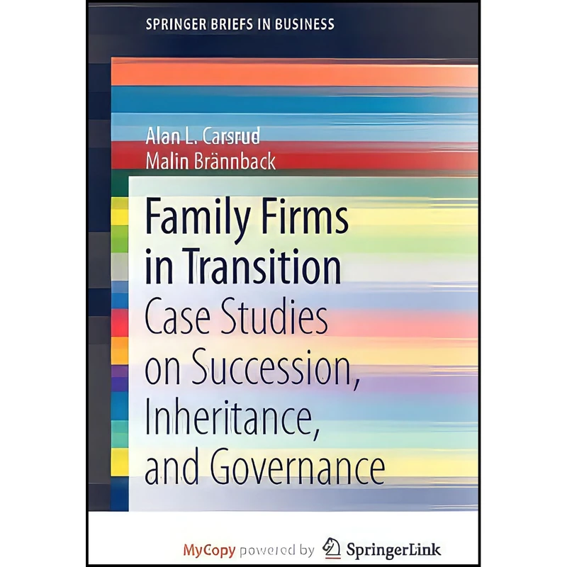 کتاب Family Firms in Transition اثر Alan L. Carsrud انتشارات Springer