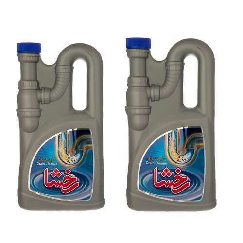 مایع لوله باز کن رخشا مدل A.b حجم 1500 میلی لیتر بسته 2 عددی