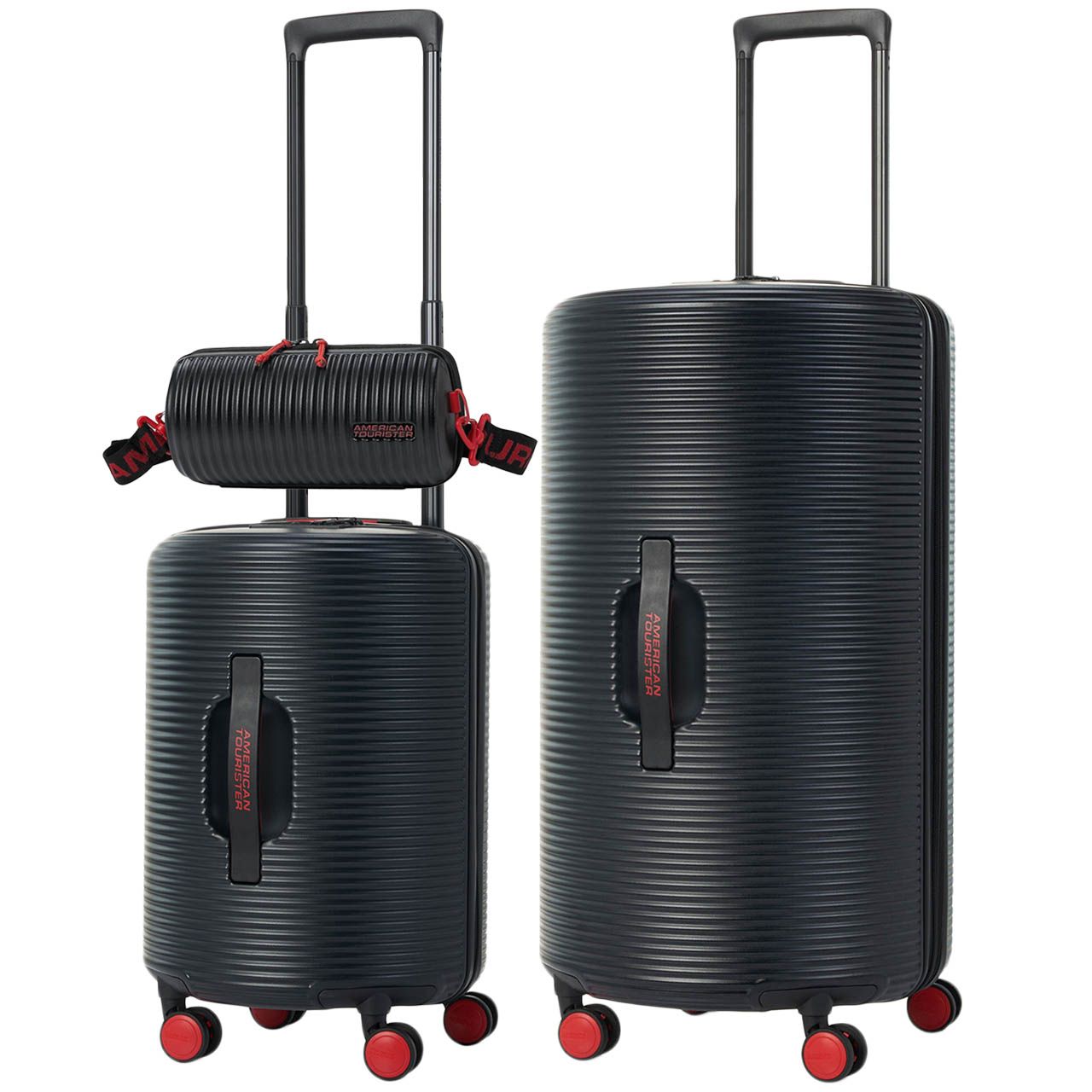 مجموعه سه عددی چمدان امریکن توریستر مدل ROLLIO QV1 -  - 1