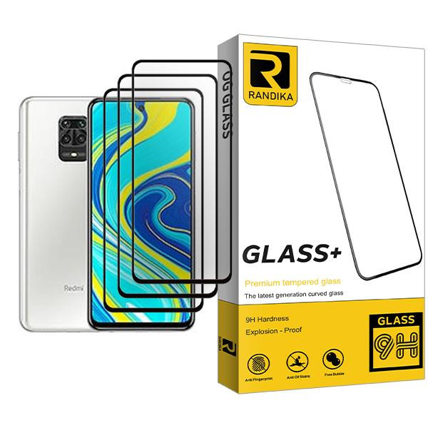 محافظ صفحه نمایش راندیکا مدل Randika Glass MIX003 مناسب برای گوشی موبایل شیائومی Redmi Note 9S بسته سه عددی