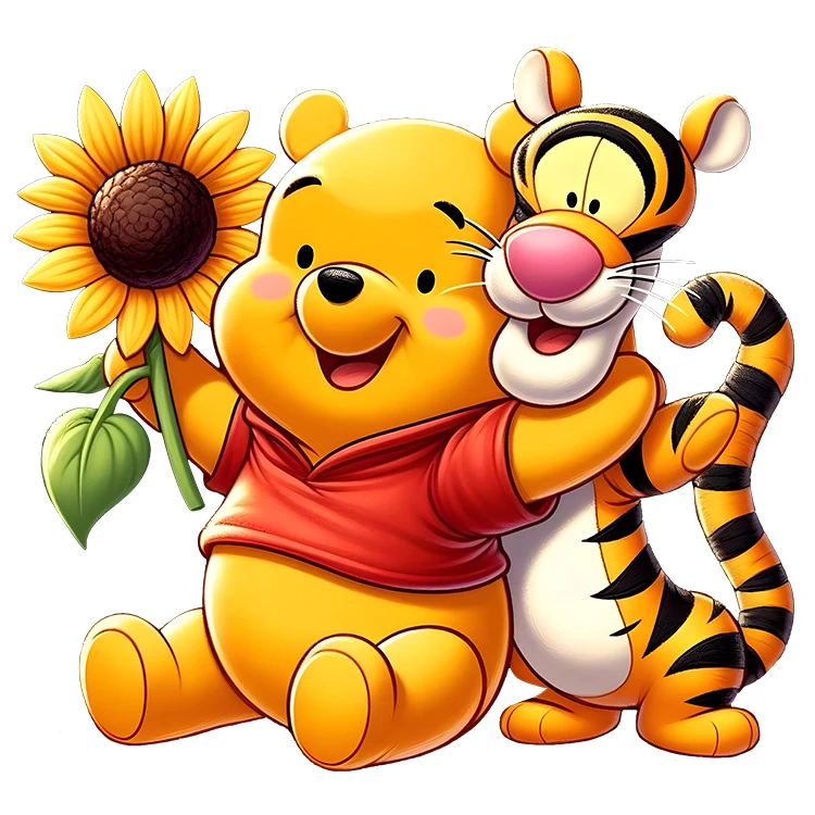 استیکر پارچه و لباس پاد آفرین مدل وینی پوه کد DKST552