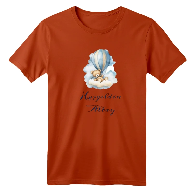 تی شرت آستین کوتاه بچگانه مدل خرس و بالن