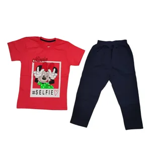 ست تی شرت و شلوار دخترانه مدل میکی