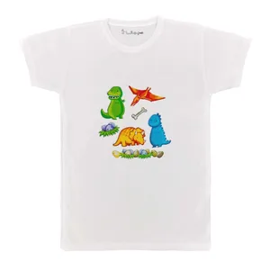 تی شرت بچگانه پرمانه طرح دایناسورهای بامزه کد pmt.5139