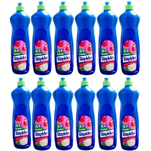 مایع ظرفشویی راپیدو با رایحه انار مدل hygienic حجم 1000 میلی لیتر بسته 12 عددی