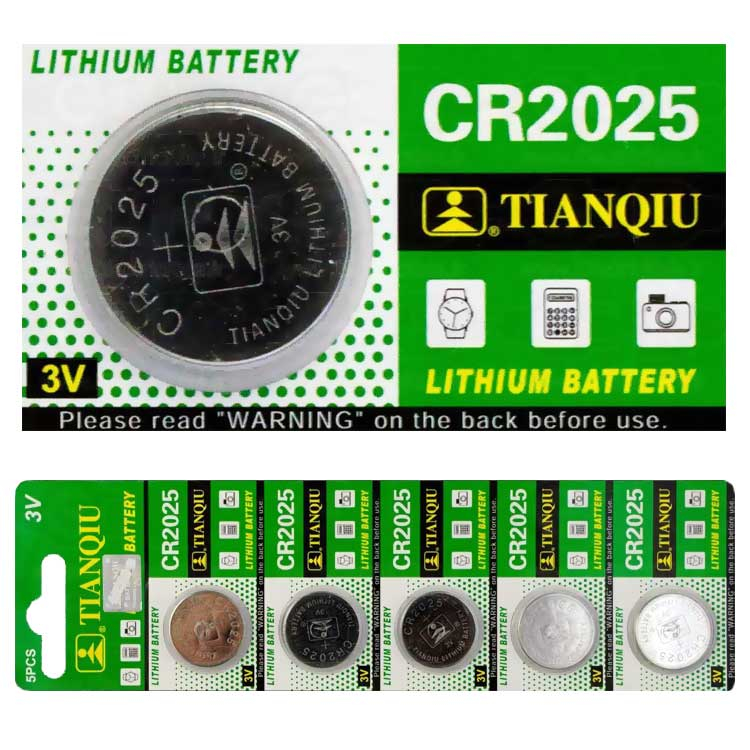 باتری سکه ای مدل JP-AB 2025 بسته 5 عددی