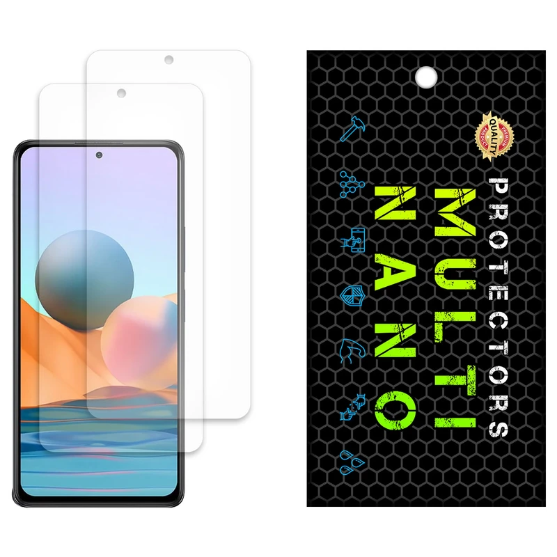 محافظ صفحه نمایش مات مولتی نانو مدل X-S2M مناسب برای گوشی موبایل شیائومی Redmi Note 10 Pro (India) بسته دو عددی