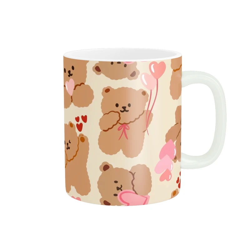 ماگ پاد آفرین مدل خرس و قلب کد 336