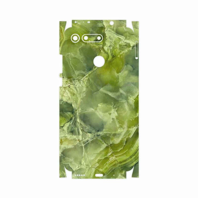 برچسب پوششی ماهوت مدل Green Crystal Marble-FullSkin مناسب برای گوشی موبایل آنر View 20