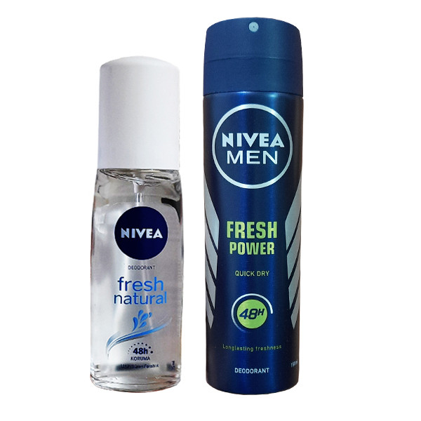 اسپری ضد تعریق مردانه نیوآ مدل FRESH POWER حجم 150 میلی لیتر به همراه دئودورانت زنانه نیوآ مدل FRESH NATURAL حجم 75 میلی لیتر اسپری ضد تعریق مردانه نیوآ مدل FRESH POWER حجم 150 میلی لیتر به همراه دئودورانت زنانه نیوآ مدل FRESH NATURAL حجم 75 میلی لیتر