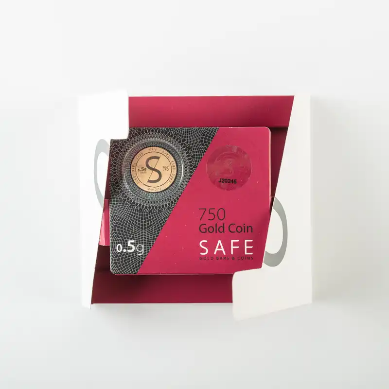 شمش طلا 18 عیار طلای سیف مدل H5.5 مجموعه 5 عددی