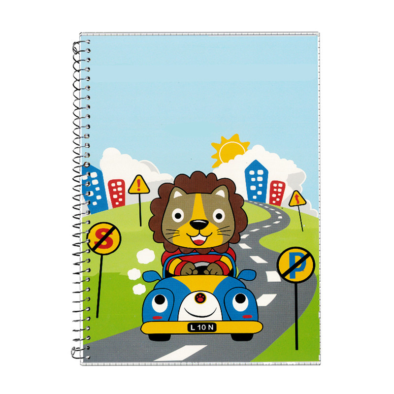 دفتر مشق 100 برگ آلما طرح TRAVEL مدل طلقی کد 7120