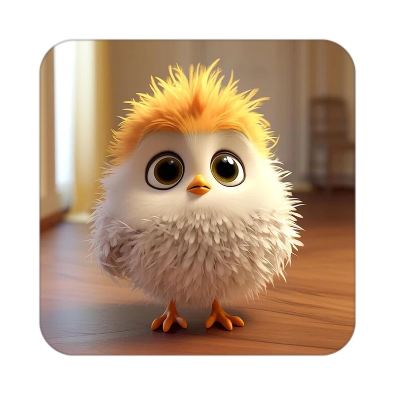 زیر لیوانی کاکتی طرح حیوانات کارتونی مدل mp28057