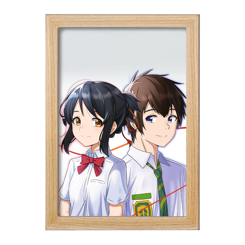 تابلو خندالو مدل تاکی تاچیبانا و میتسویا میامیزو انیمه یورنیم Your Name  کد 16283