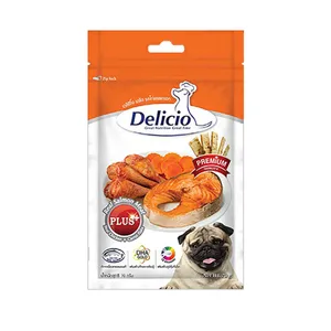 تشویقی سگ دلیشو مدل chicken carrot وزن 70 گرم