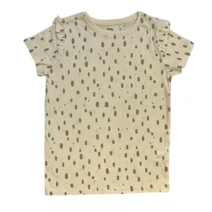 تی شرت آستین کوتاه دخترانه سین سی مدل خالخالی