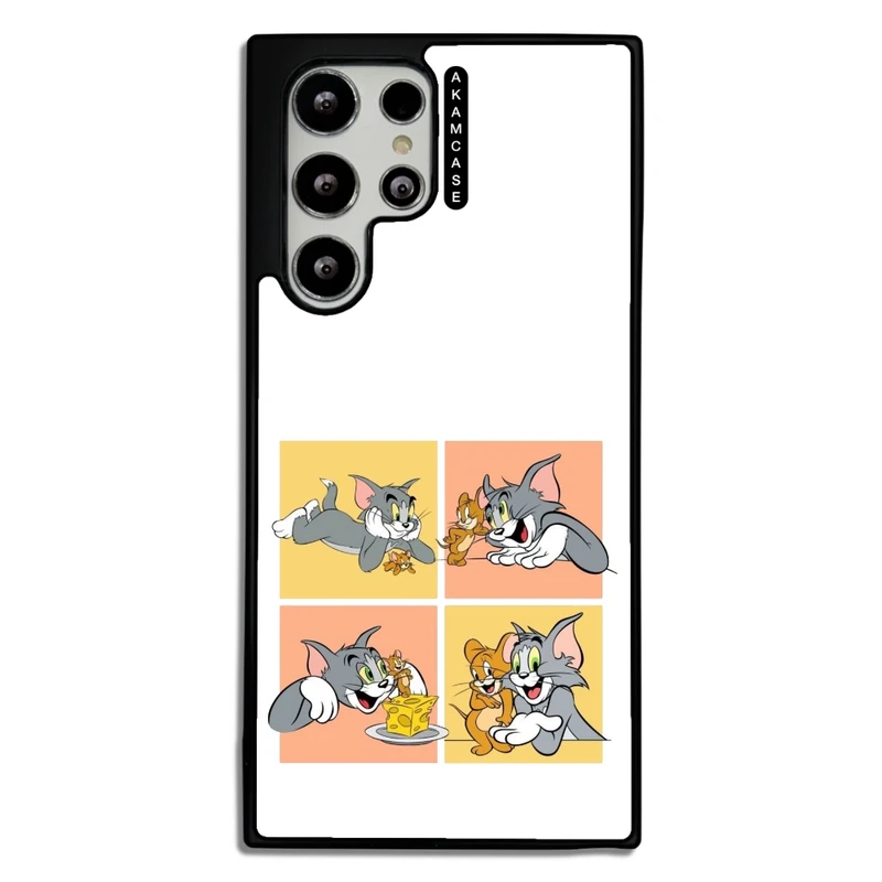 کاور آکام مدل AMC-WSGS22U-TOM & JERRY8 مناسب برای گوشی موبایل سامسونگ Galaxy S22 Ultra