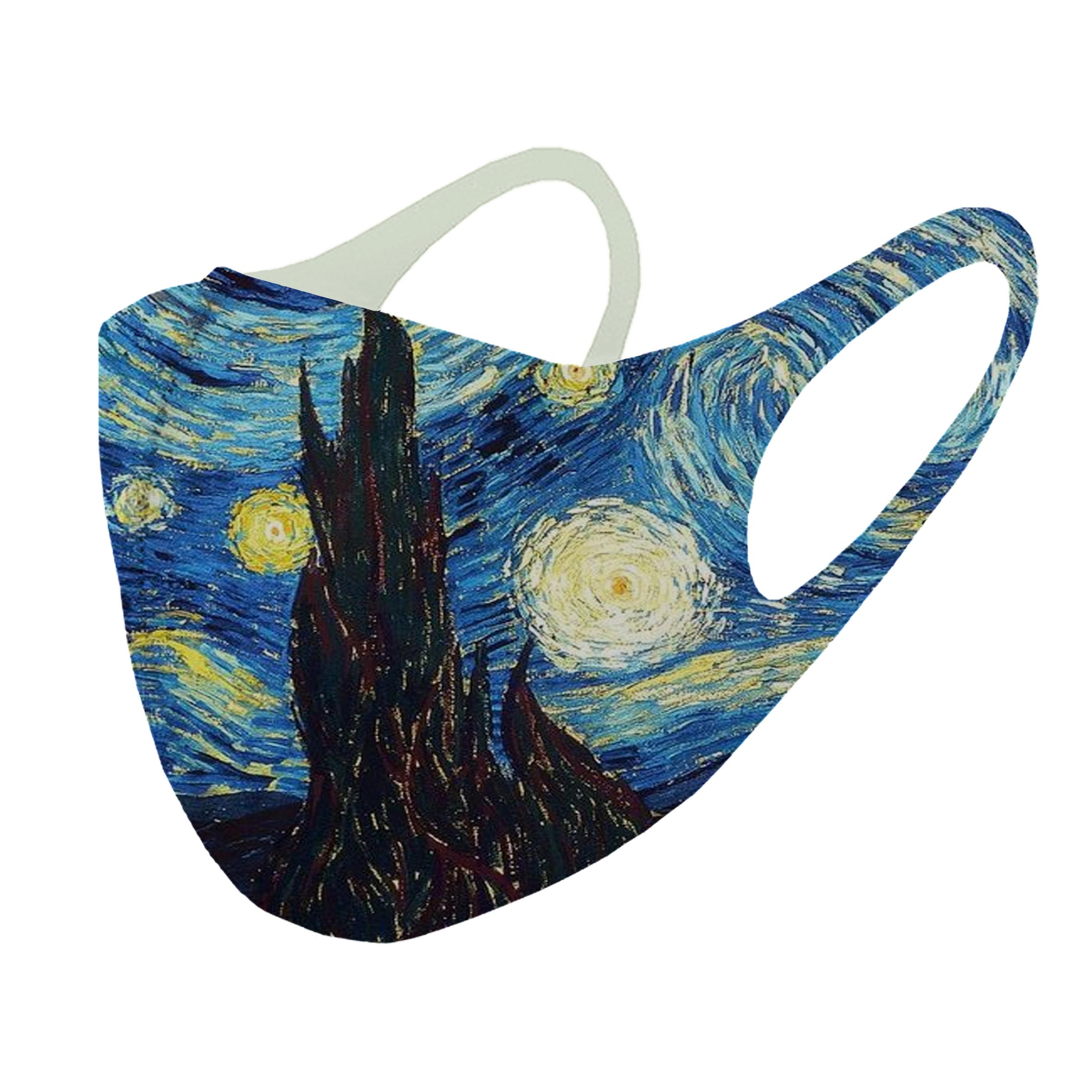 ماسک تزیینی طرح شب پرستاره ونگوگ مدل ma144
