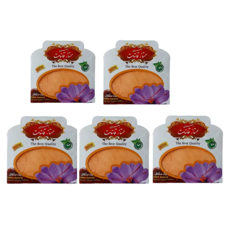 پودر زعفران قائنات ۱ مثقال - بسته پنج عددی