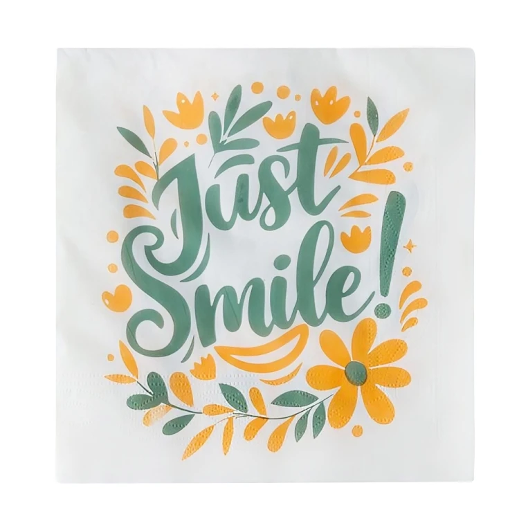 دستمال میز انگلیش هوم مدل JustSmile بسته 20 عددی