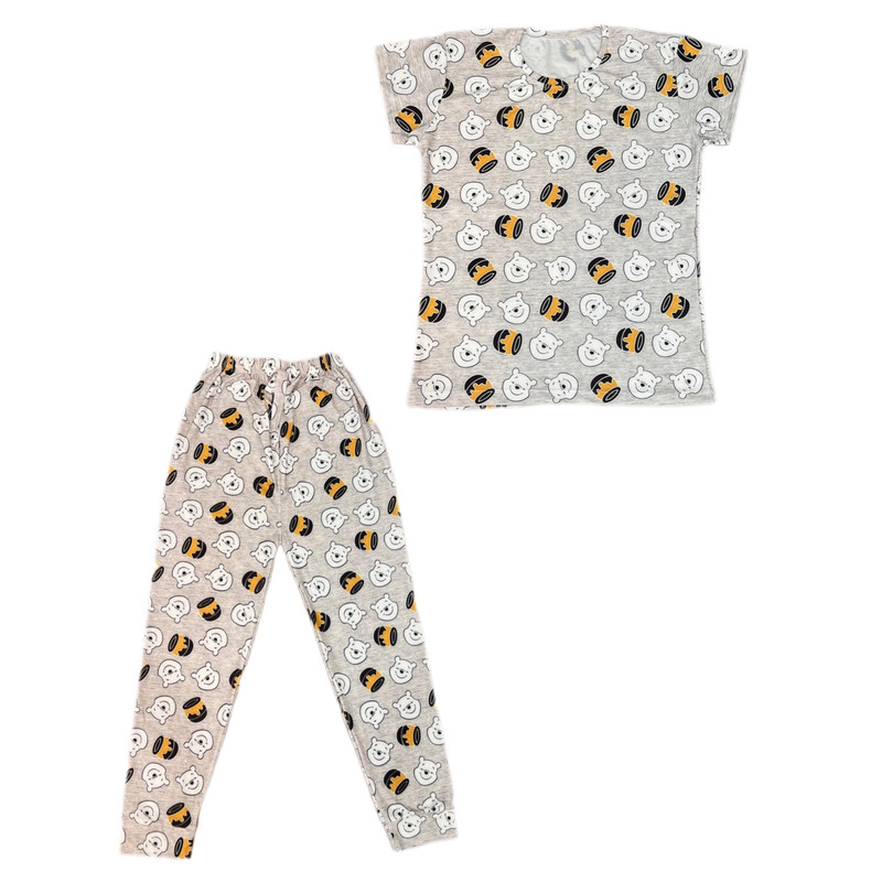 ست تی شرت و شلوار زنانه مدل پو و عسل