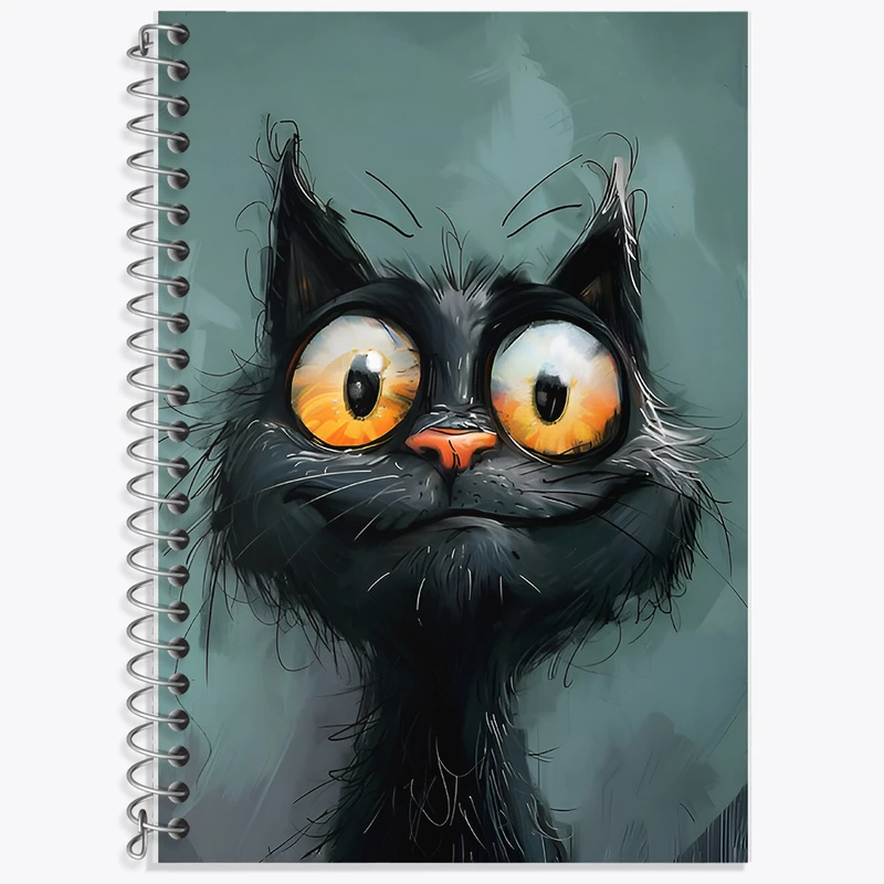 دفتر لغت 50 برگ خندالو طرح گربه کیوت کد F6615