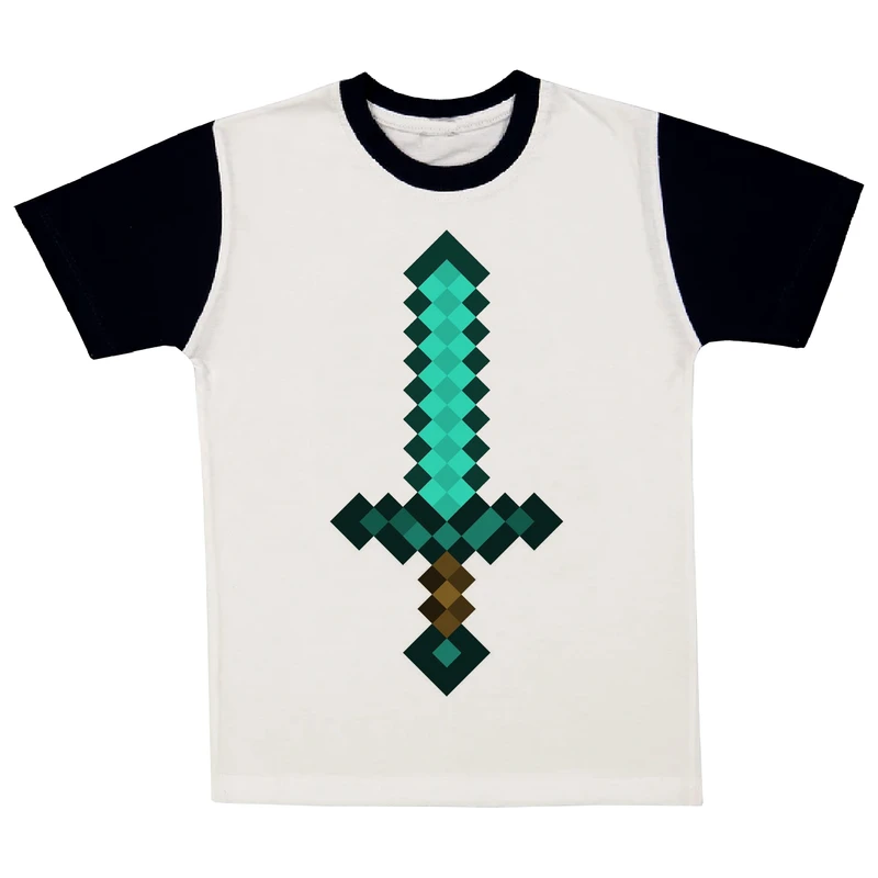 تی شرت آستین کوتاه پسرانه مدل شمشیر کد A221