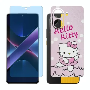 Glass Together model anti blue screen protector suitable for Xiaomi Poco X7 Pro mobile phone with back cover sticker