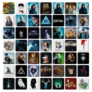 مگنت خندالو طرح هری پاتر Harry Potter مدل مربعی کد 62 مجموعه 49 عددی