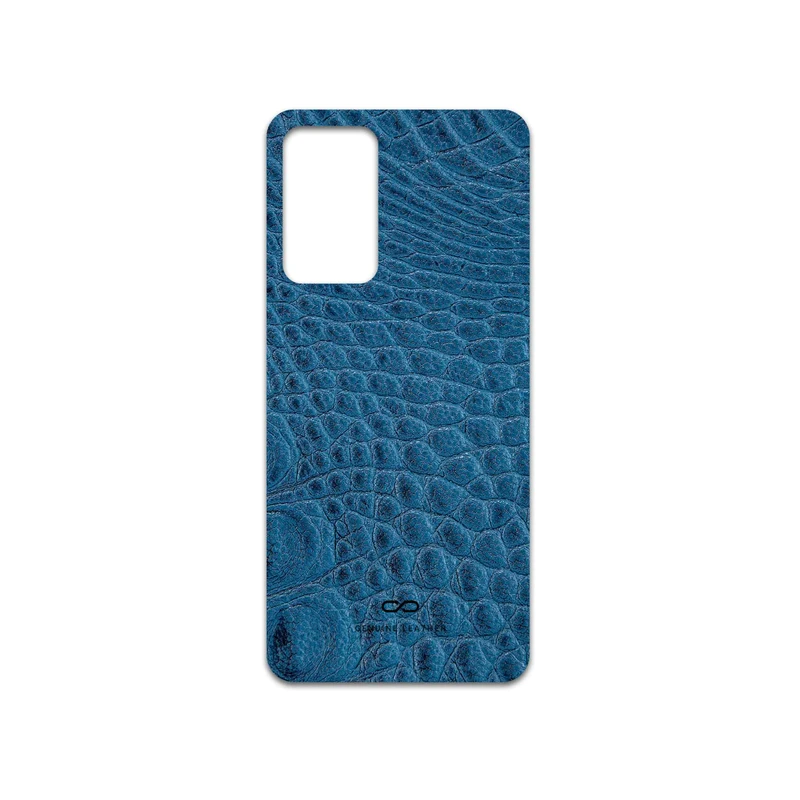 برچسب پوششی ماهوت مدل Blue-Crocodile-Leather مناسب برای گوشی موبایل شیائومی Redmi Note 11 Pro Plus 5G