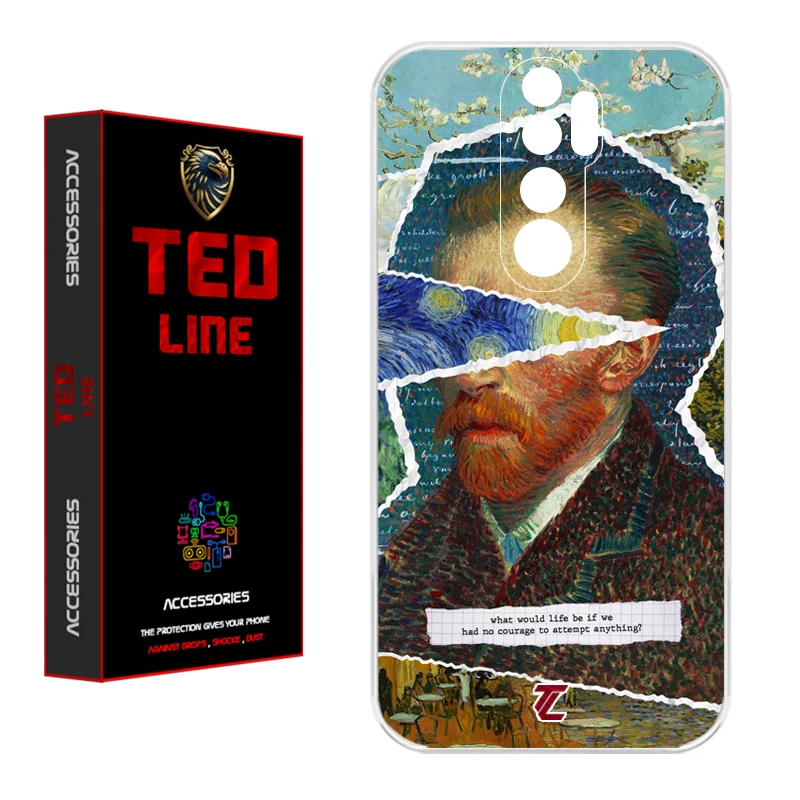 کاور تد لاین طرح ونگوگ کد 1115 مناسب برای گوشی موبایل شیائومی Redmi Note 8 Pro