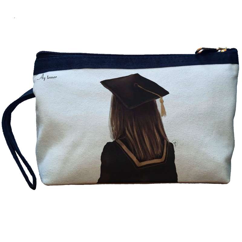 کیف لوازم آرایش زنانه آی تمر مدل فارغ التحصیل کد 143