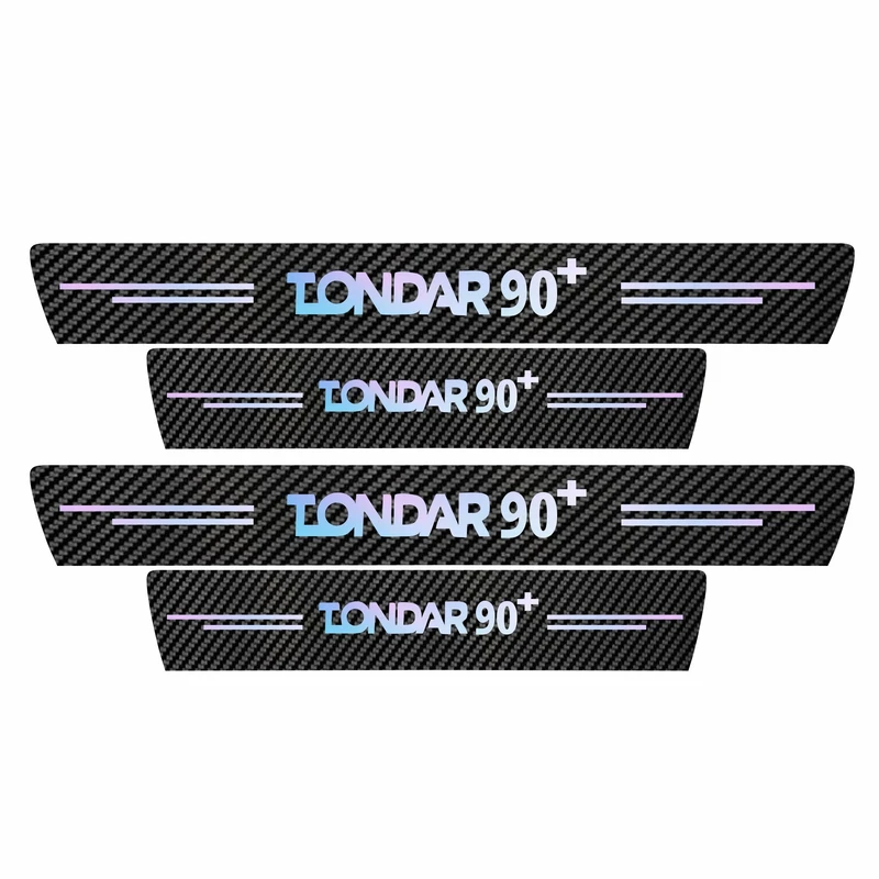 برچسب پارکابی خودرو سولگی مدل کربن کد J60 مناسب برای تندر 90 بسته 4 عددی