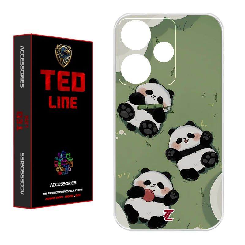 کاور تد لاین طرح پاندا کد 1102 مناسب برای گوشی موبایل شیائومی Redmi 13 4G