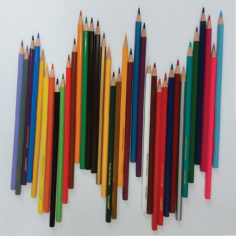 مداد رنگی 36 رنگ سی.کلاس مدل لوله ای کدM36