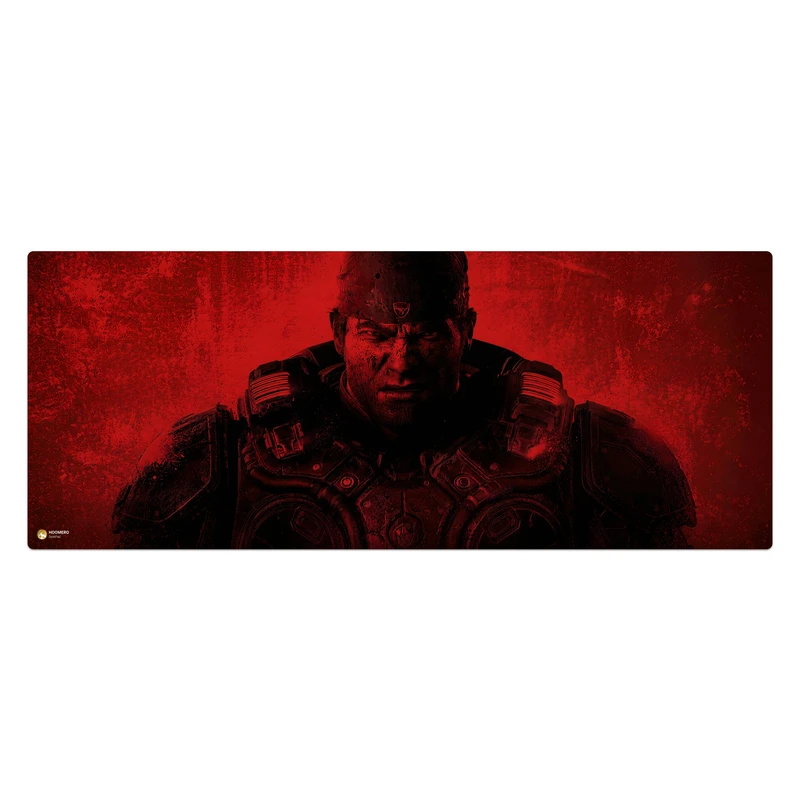 ماوس پد هومرو مدل HX496 طرح بازی Gears of War سایز 40x100 سانتی‌متر