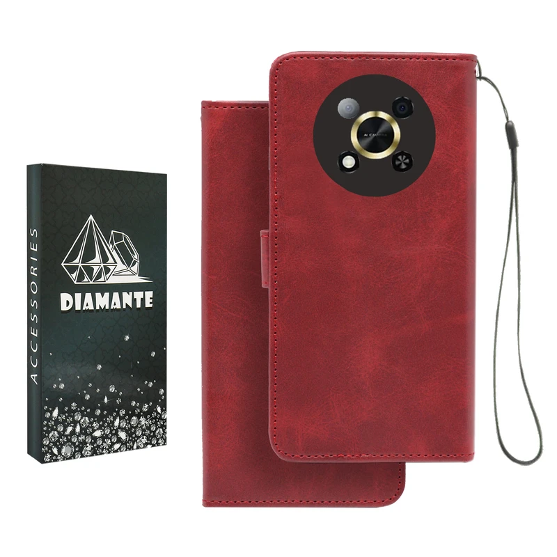 کیف کلاسوری دیامانته مدل Mortand Bk مناسب برای گوشی موبایل وکال Vocal V2 Lite به همراه بندآویز