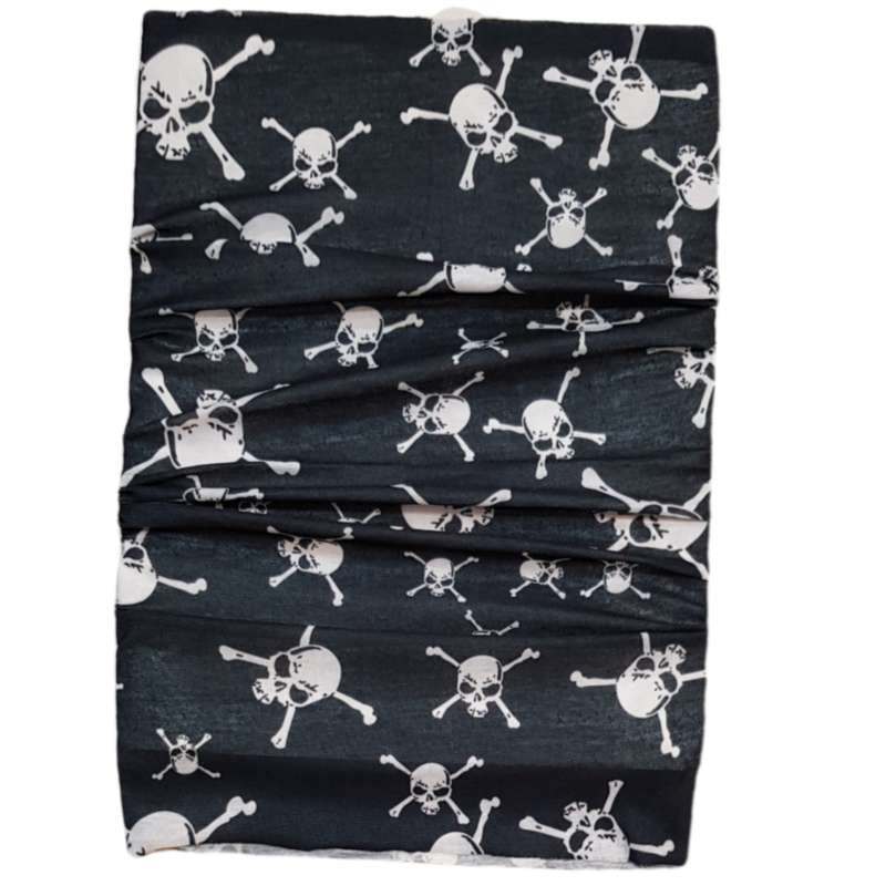 دستمال سر و گردن مدل  اسکلت Rokh13