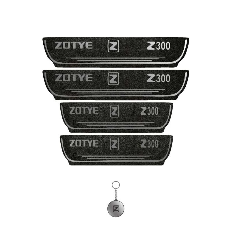 برچسب پارکابی خودرو لندمون کد LMm0016 MS مناسب برای زوتی مجموعه 4 عددی به همراه جا کلیدی